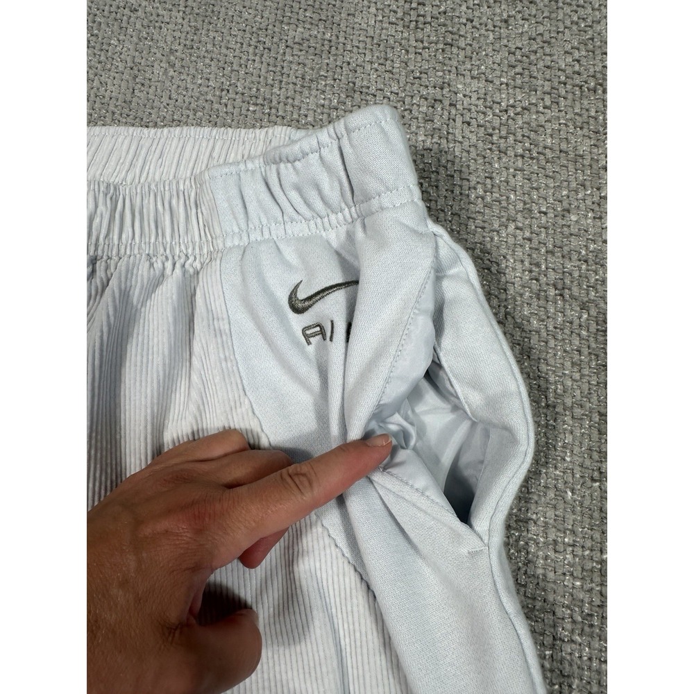 Nike Air Joggers Womens 2XL Platinum High Waisted Corduroy Fleece‎ Pants - Picture 5 of 12
